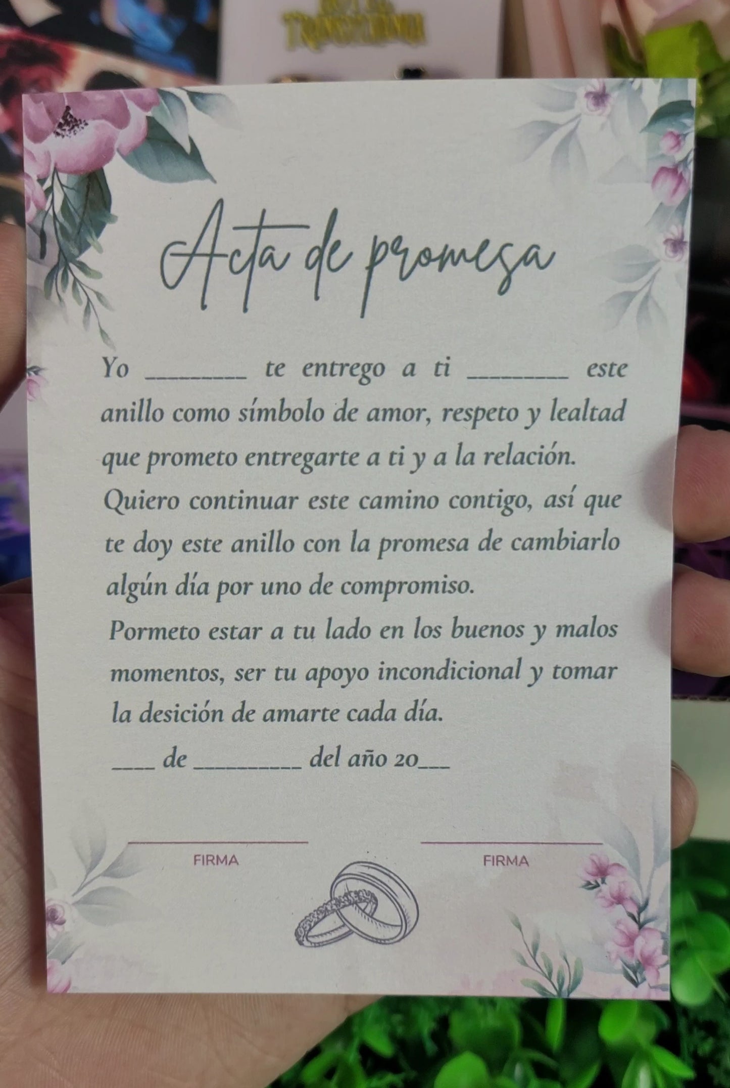 Anillos de PROMESA HOTEL TRANSYLVANIA 💍🎃 + COLLAR 💖 + RAMO DE FLORES🌸