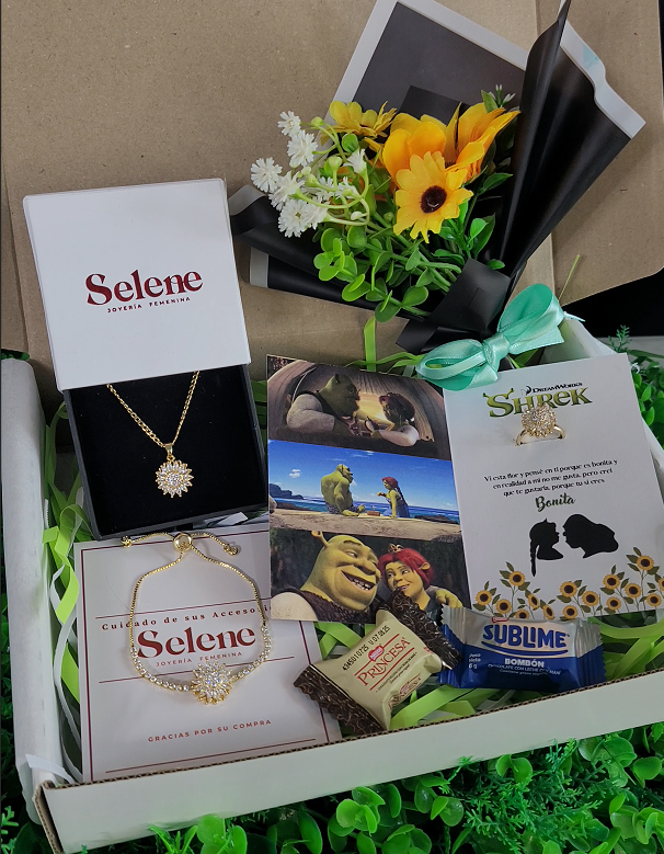 Super Pack Completo Girasol 🌻 Collar, Pulsera y Anillo 🌻 SHERK