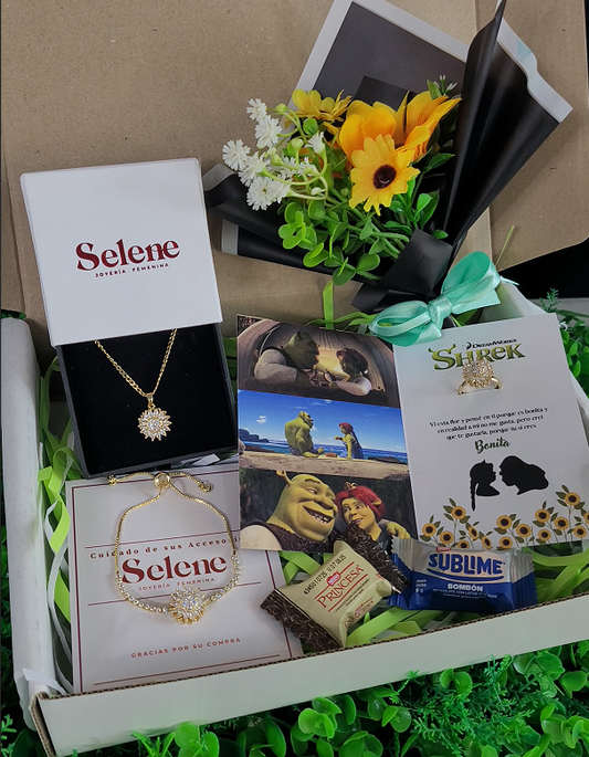 Super Pack Completo Girasol 🌻 Collar, Pulsera y Anillo 🌻 SHERK