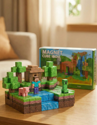 Minecraft Piezas Plegables Magnéticas 🧲 - 100 Pcs